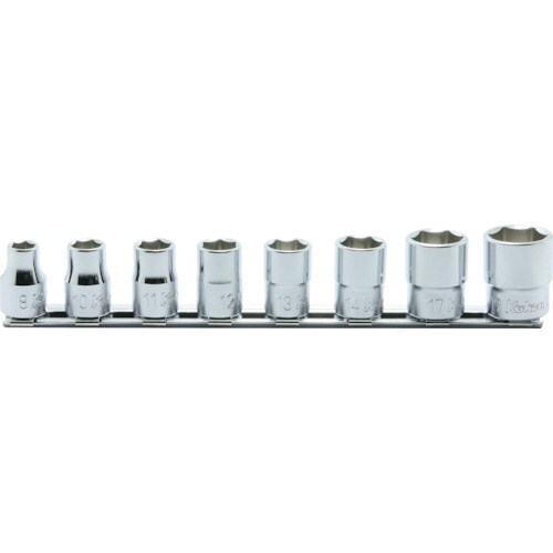 9.5mm差込 6角ソケットレールセット 8ヶ組