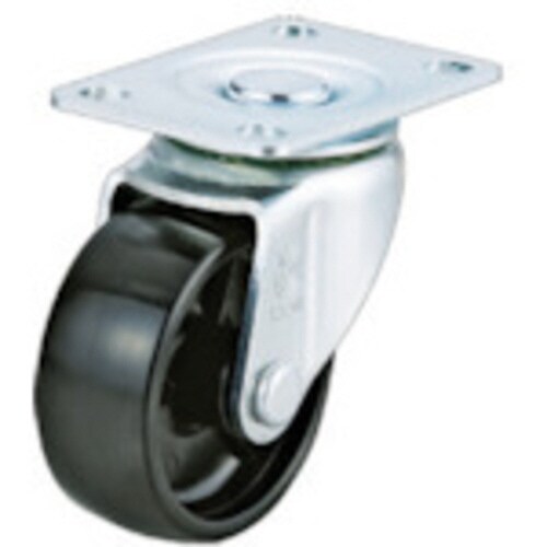 プレート式キャスター自在車50径ナイロン車輪