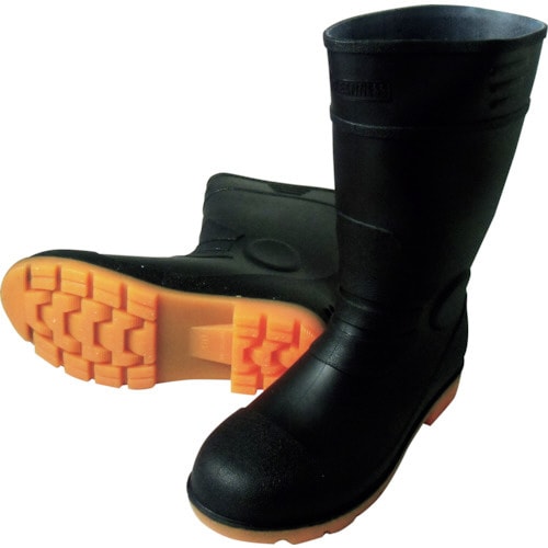 安全PVC長靴 ブラック 25.0