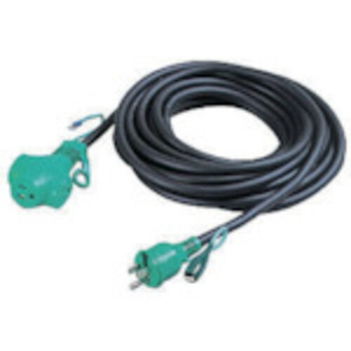 トリプルポッキン延長コード アース付 20m 黒