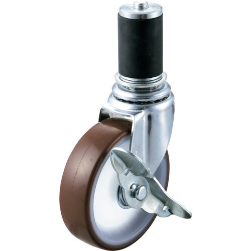 差し込み式キャスター自在S付100径 ウレタン車輪