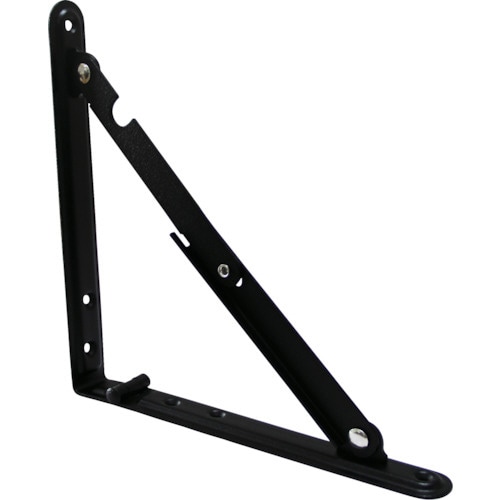 折り畳み棚受 200mm 黒色