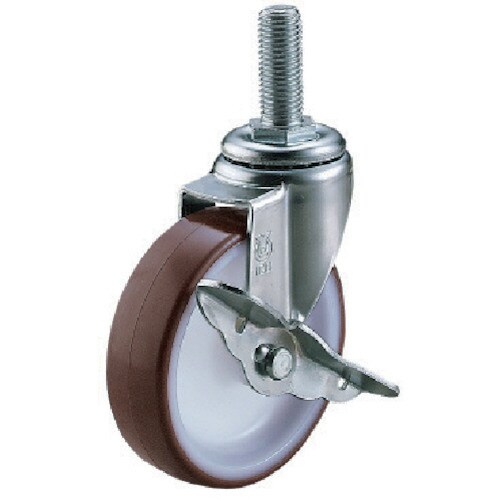 ねじ込みキャスターステンレス製S付自在車