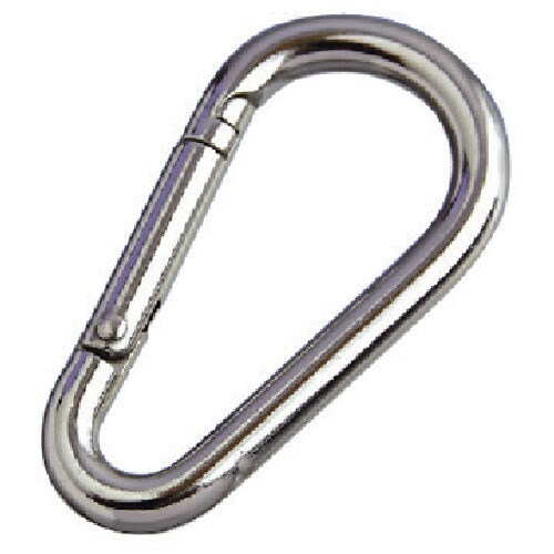 ステンレス ナス型カラビナ(環なし)