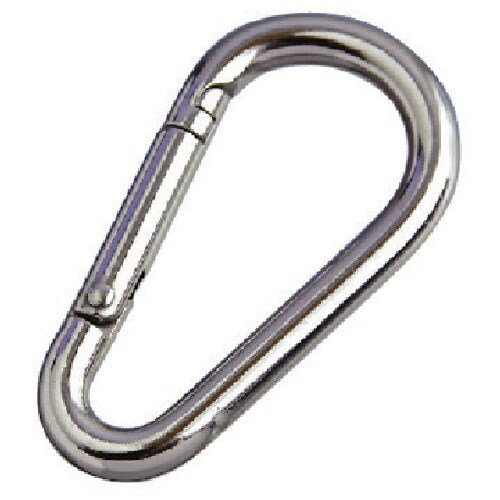 ステンレス ナス型カラビナ(環なし)