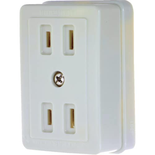 ダブルコンセント(白)