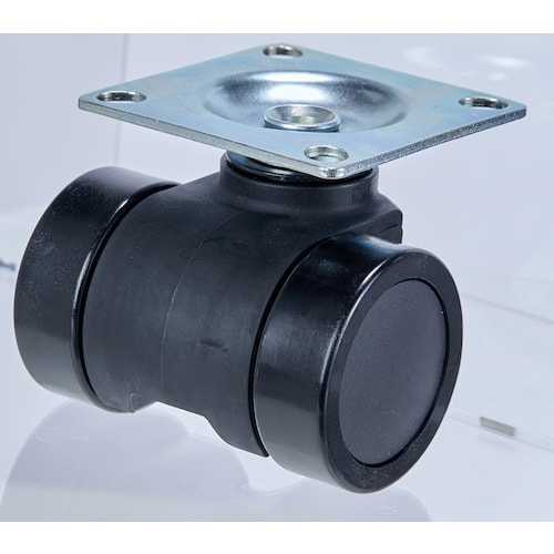 プレート式重荷重用低床型 双輪キャスター