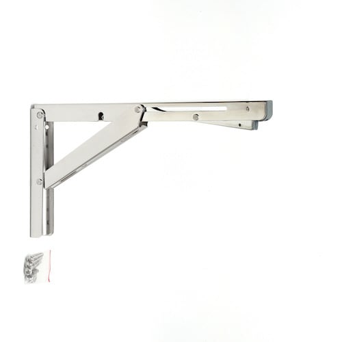 ステンレス鋼製折り畳み棚受