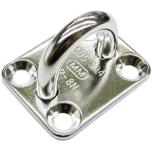 ステンレス アイプレート(小ねじ付) 9mm