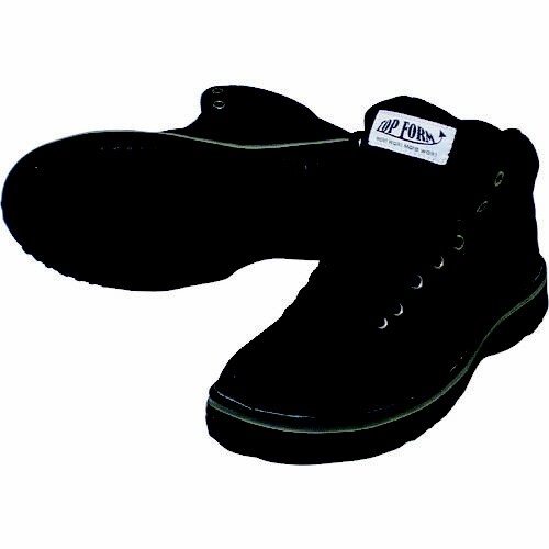 ハイカットセーフティスニーカー ブラック 24.5