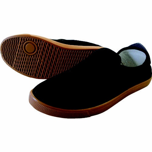 かかとが踏める作業靴 ブラック 27.0