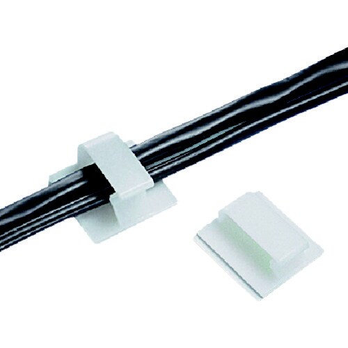 コードクリップ (ゴム系粘着テープ付き)