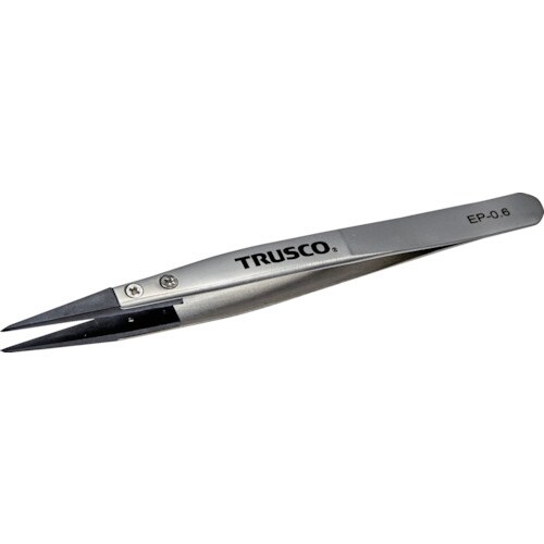 ESDチップピンセット 先細型 先端幅0.6mm