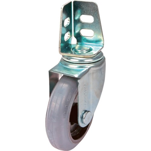アングル式グレーゴムキャスター 自在 Φ100