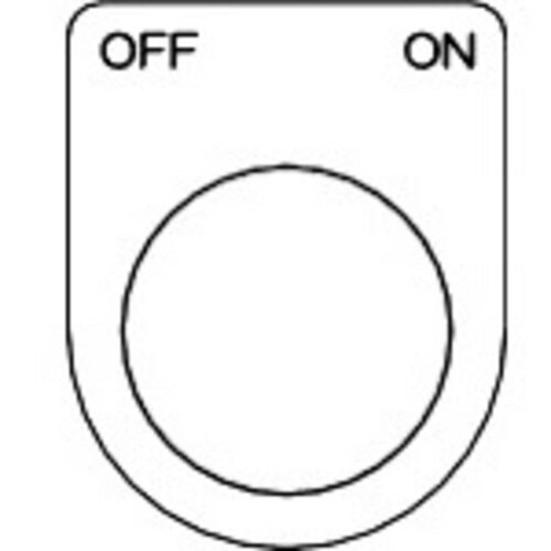 メガネ銘板(押ボタン/セレクトスイッチ・5枚入り)