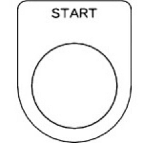 メガネ銘板(押ボタン/セレクトスイッチ・5枚入り)