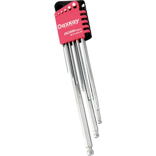 ロングボールダックスキー六角棒レンチセット9本組