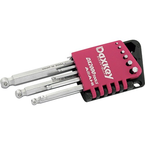 ショートボールダックスキー六角棒レンチセット9本組