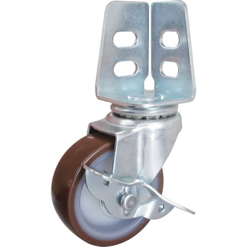 アングル式ウレタンキャスター 自在S付き Φ50