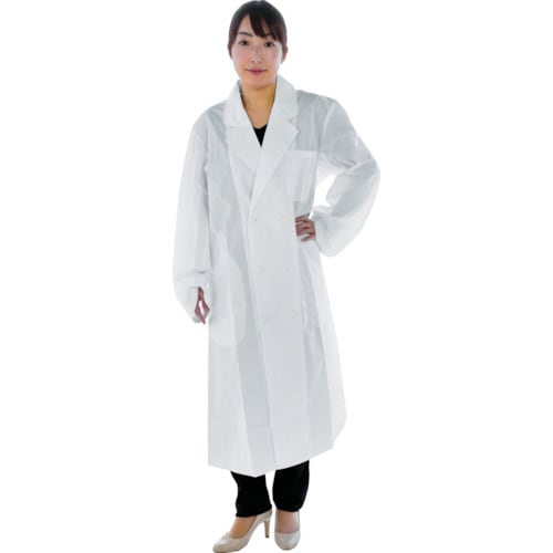 研究用白衣 袖口ひも入 女子ダブル S