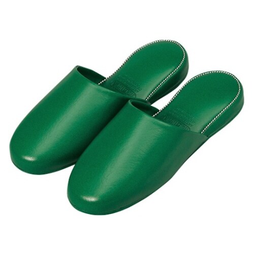 スリッパ 緑 0022パイピング