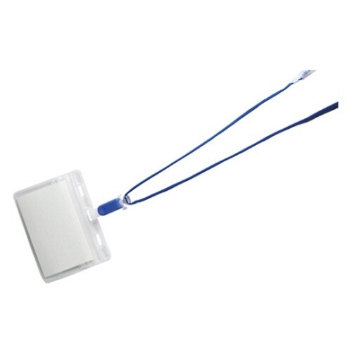 吊り下げ名札 脱着式 青 CR−NF−477−BL