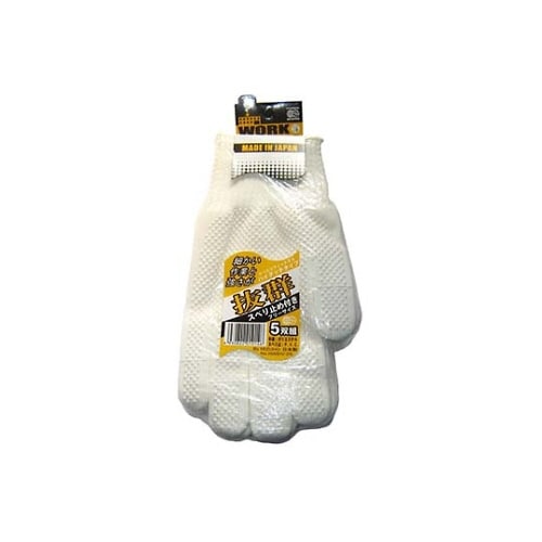 スベリ止め付 軍手 抜群(5双入) 6072300