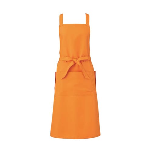 胸当てエプロン オレンジ L APK494−4 L