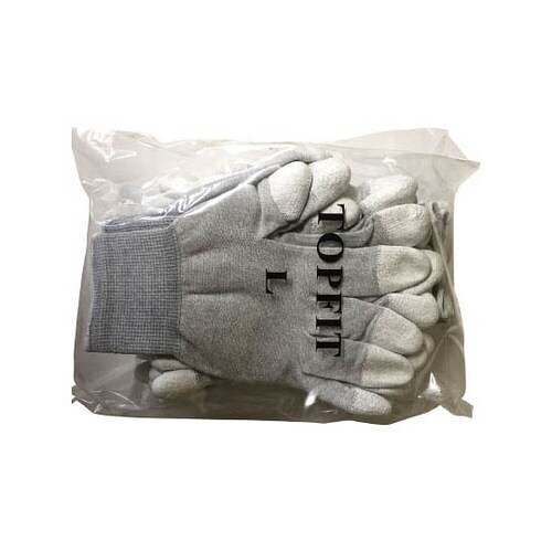 制電カーボン指先ウレタン手袋10双組 L 701L