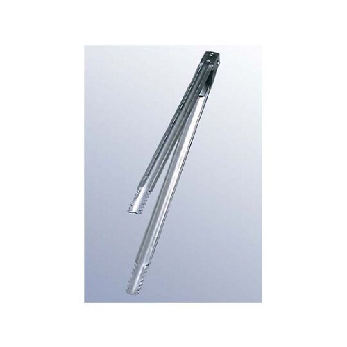 18−0バネ付炭バサミ36cm