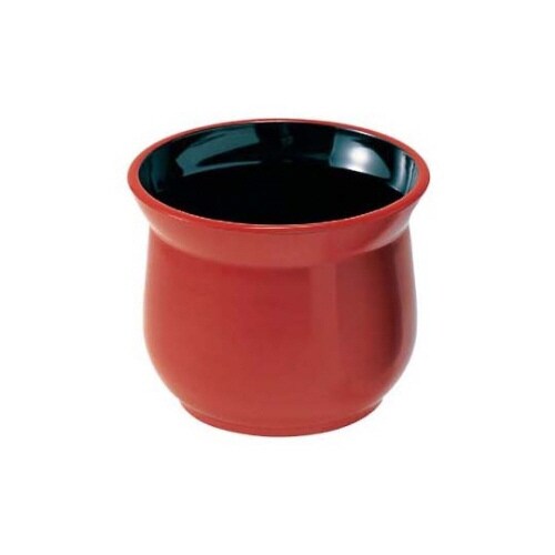 メラミン ガラ入れ 朱 8085400