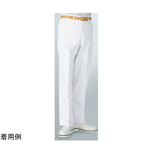 男子スラックス白W130431−40A
