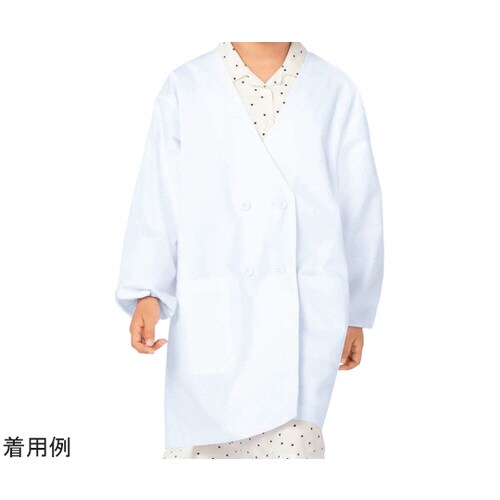 給食衣(ダブル型) 白 7号 396−90 7