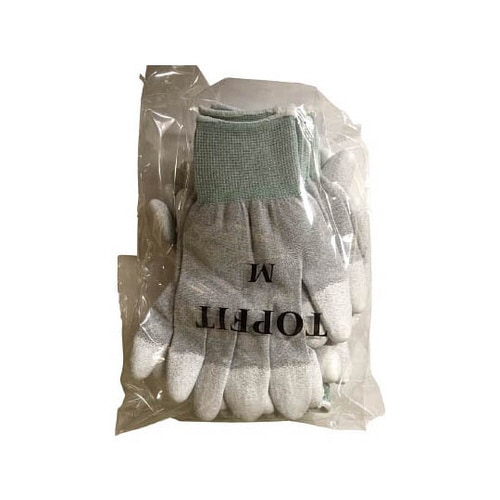 制電カーボン指先ウレタン手袋10双組 M 701M