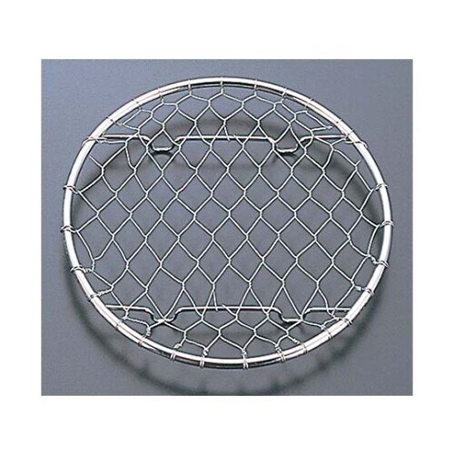 ステンレス手編み盛付網丸(φ100)