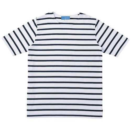 ボーダーTシャツホワイトxネイビー