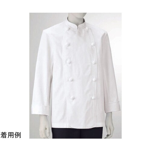 男子コックコート長袖 白 6L 411−50 6L