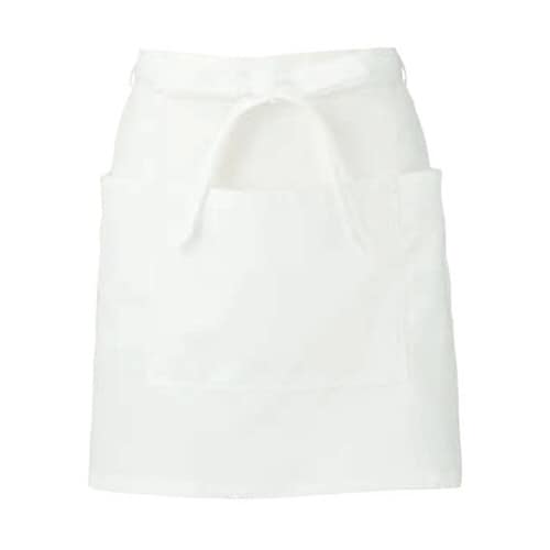 サロンエプロン白フリーAPK492−10