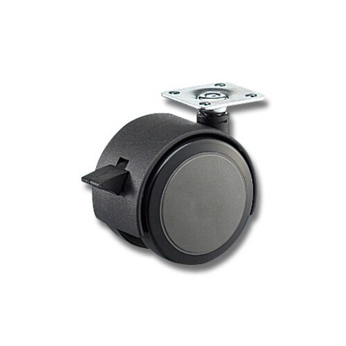 PU双輪キャスターS付 60ミリ KWU−62S