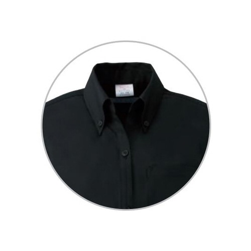 レディスシャツ半袖ブラック