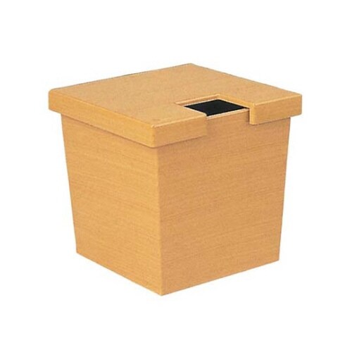 ガリ入れ角白木塗(トング別)ABS樹脂