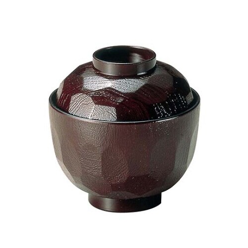 亀甲 小吸椀 溜 耐熱ABS樹脂 8128300