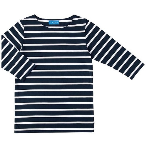 ボーダーTシャツ七分袖