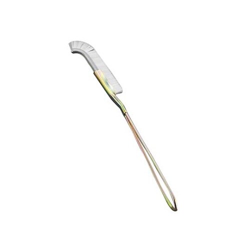 チャンネルブラシ(曲)白ナイロン 6931400