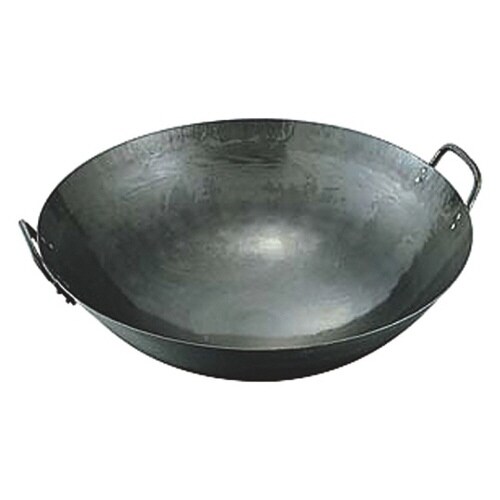 kan 鉄打出両手中華鍋 33cm