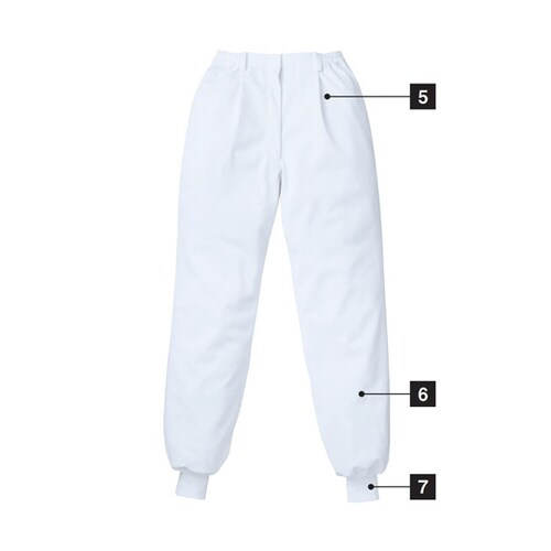 レディススラックス 白 M 821−60 M