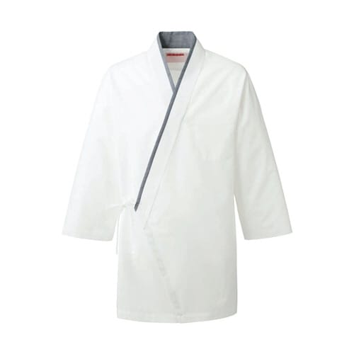 ハッピコート白xグレー