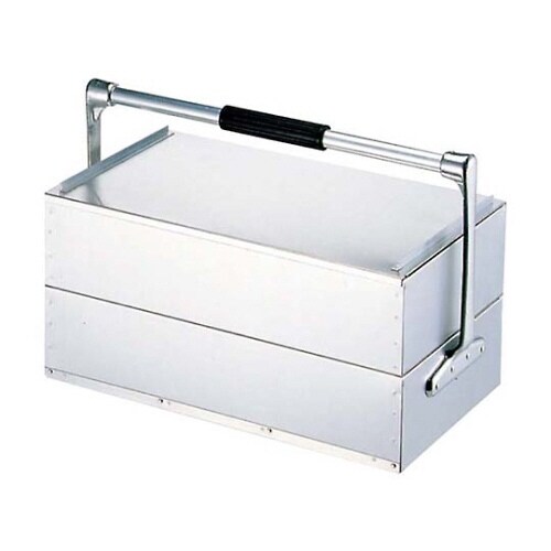 アルミ 関西式 出前箱 二段式 中 808700