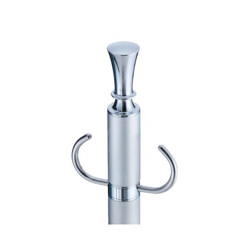 フロアパーティションポールスタッキングクローム