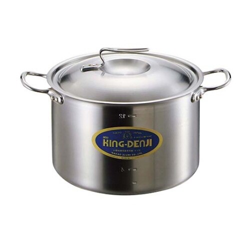 ニューキングデンジ半寸胴鍋(目盛付)15cm